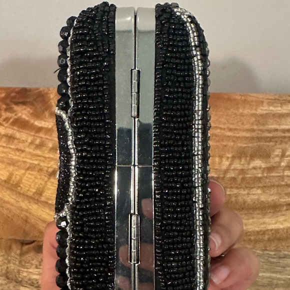 Black Beaded Camera Crossbody Bag - Picture 8 of 8